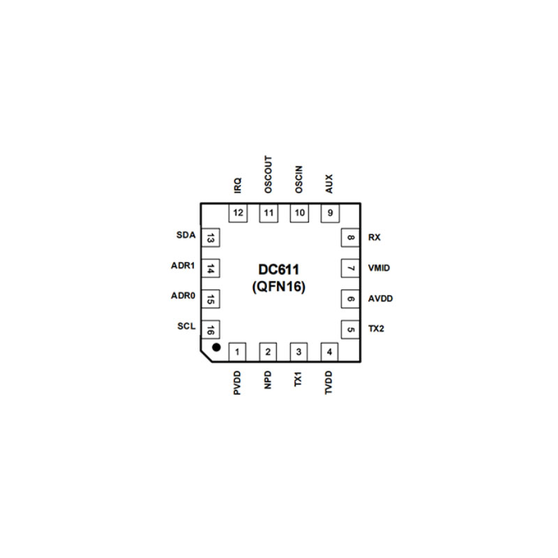 高频RFID芯片 13.56MHz DC611 RFID芯片 ISO/IEC 14443-a