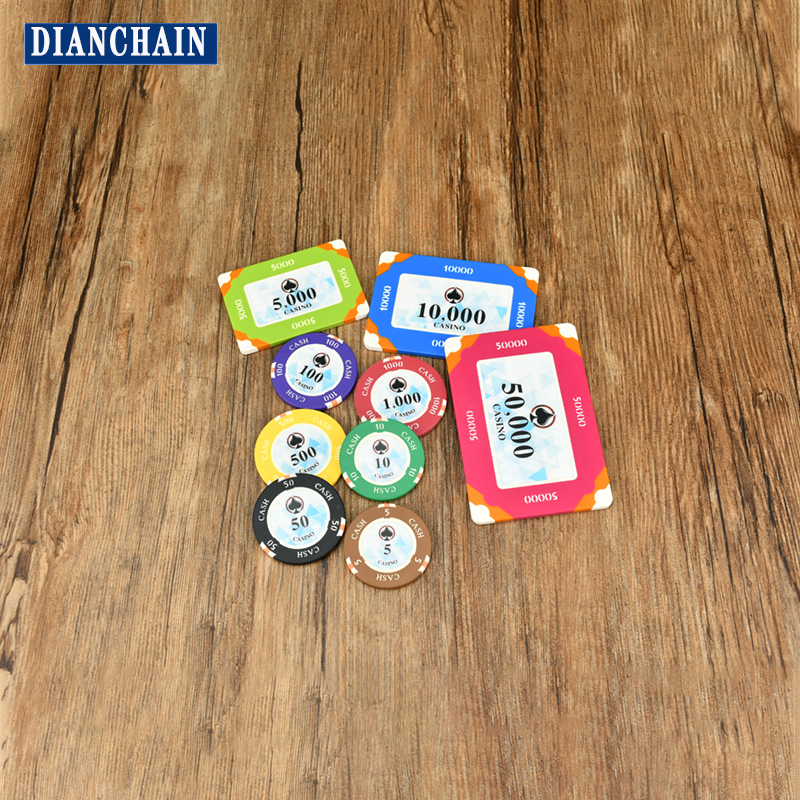 RFID扑克筹码防伪圆形方形筹码NFC可追溯易清算ICODE SLIX芯片