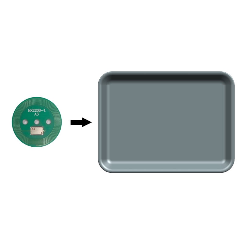 可定制RFID密胺餐具快速盘点库存PCB NFC标签直径22mm高温防水标签