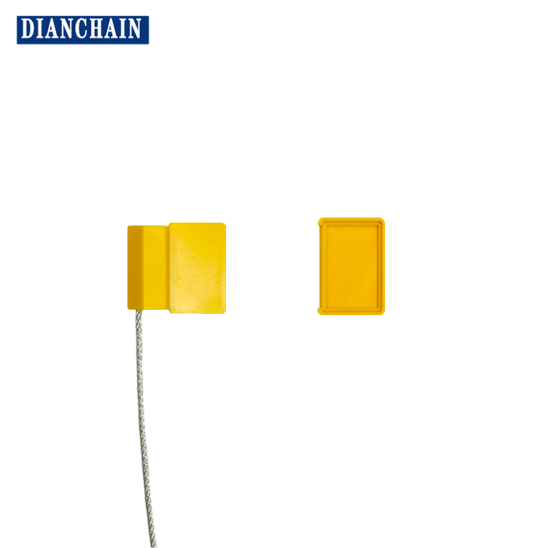 30*19mm抽紧式钢丝封条UHF RFID标签R6P芯片耐高温防水FPC一次性电子铅封标签